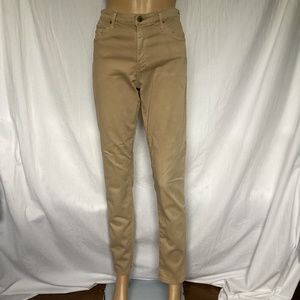 AG The Prima Mid-Rise Cigarette Khaki Jeans 30